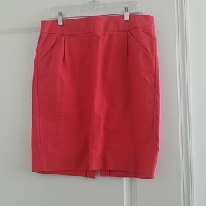 Hot Pink/Coral Pencil Skirt